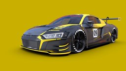 Audi_R8_LMS_GT3 audi, r8, gt, automotive, yellow, gt3, lms, livery, game, vehicle, mobile, car