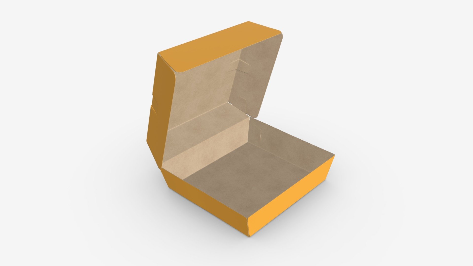 Fast food paper box 02 large open - Buy Royalty Free 3D model by HQ3DMOD (@AivisAstics) 3d model