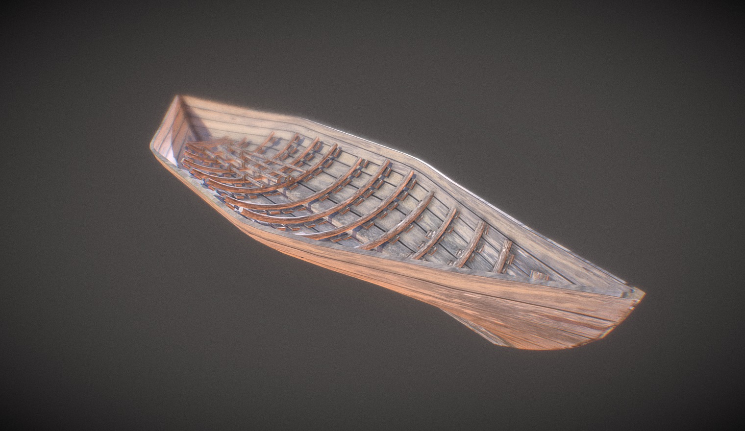 Visualisasi fosil perahu Kuna / Punjulharjo - Perahu Punjulharjo - 3D model by KOMODOZ 3d model