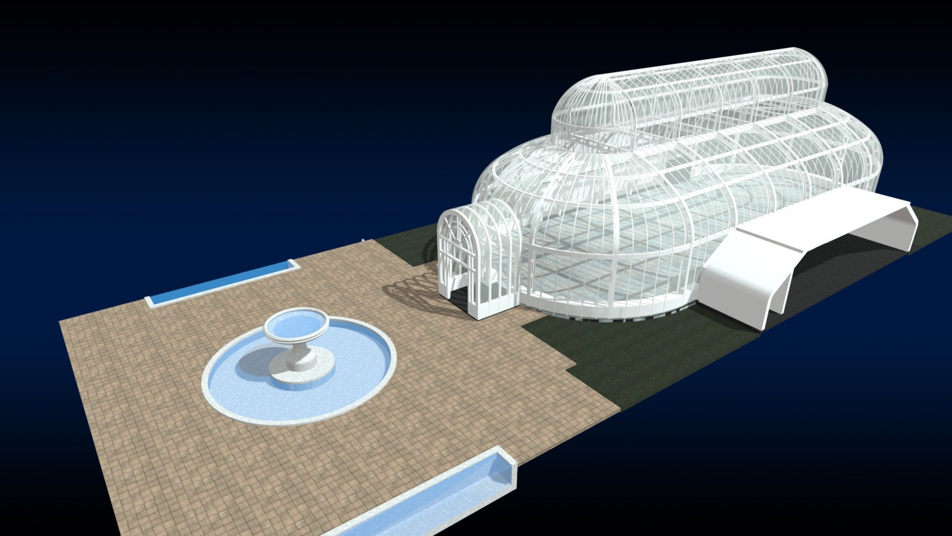 The Palm House at the Brooklyn Botanic Garden - Palm House - Download Free 3D model by The Wedding Scanner (@theweddingscanner) 3d model