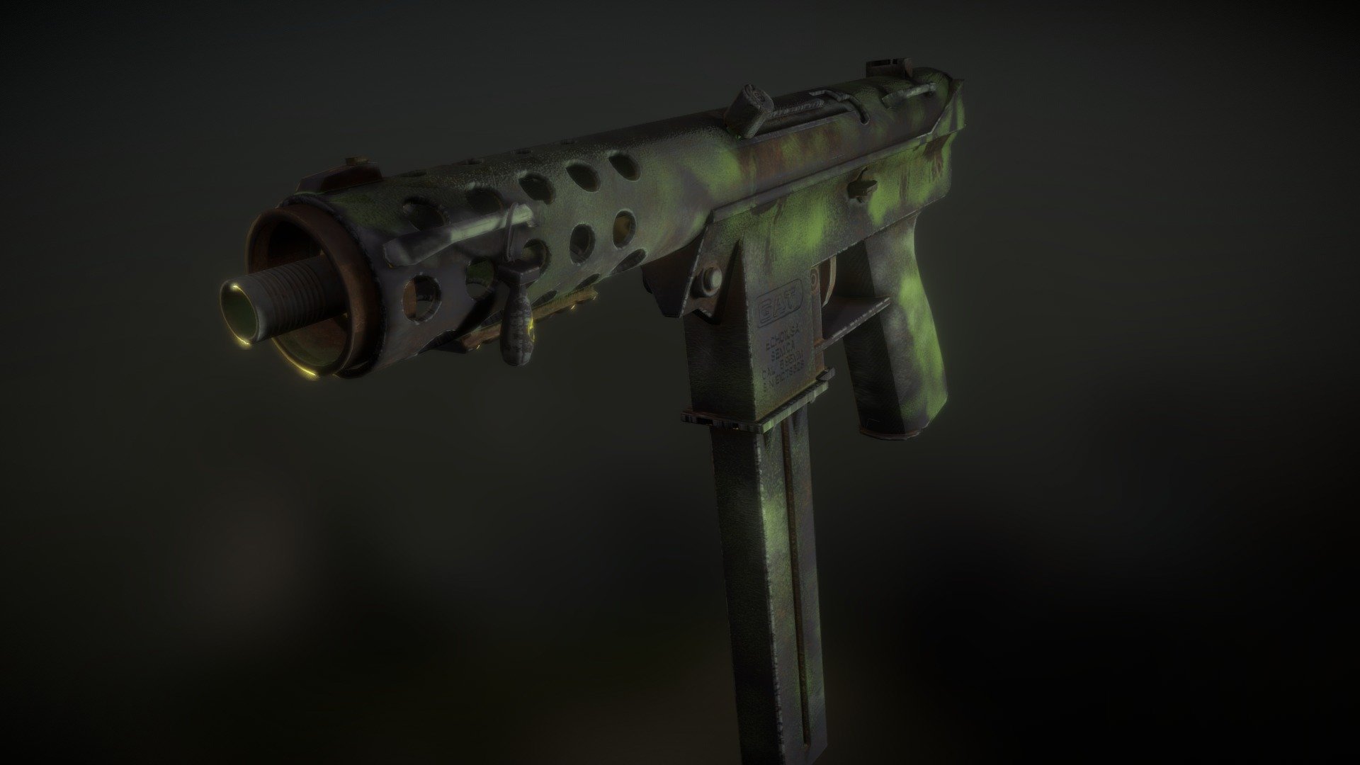 Tec-9 "Lost in the Jungle" - 3D model by NotQuentin78 3d model