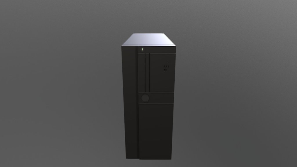 PC Case Black - PC Case - Download Free 3D model by bluecato 3d model