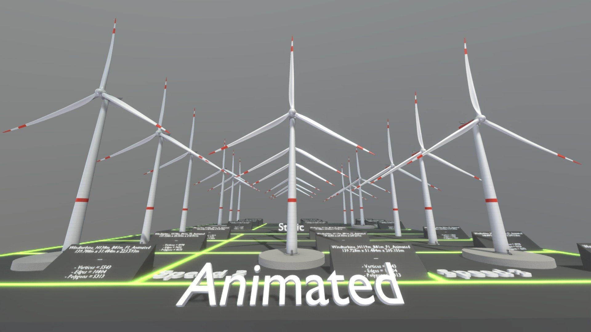 Windturbine H114m - H119m - H138m animated and with different foundations.






F = Foundation

B = Blade-Length

H = Hub-High

m = Meters






Windturbine_H114m_B86m_F1_Static

Windturbine_H114m_B86m_F2_Static

Windturbine_H114m_B86m_F3_Static

Windturbine_H119m_B81m_F1_Static

Windturbine_H119m_B81m_F2_Static

Windturbine_H119m_B81m_F3_Static

Windturbine_H138m_B81m_F1_Static

Windturbine_H138m_B81m_F2_Static

Windturbine_H138m_B81m_F3_Static

Windturbine_H119m_B81m_F1_Animation

Windturbine_H138m_B81m_F1_Animation

Windturbine_H114m_B86m_F1_Animation

Windturbine_H138m_B81m_F2_Animation

Windturbine_H119m_B81m_F2_Animation

Windturbine_H114m_B86m_F2_Animation

Windturbine_H138m_B81m_F3_Animation

Windturbine_H119m_B81m_F3_Animation

Windturbine_H114m_B86m_F3_Animation



Material - Windturbine_H114m-H138m:




Blend Mode: OPAQUE

Shadow Mode: OPAQUE

Col_8k.jpg

Ro_8K.jpg

Nor_8k.jpg

Met_8k.jpg






Last update:
17:06:16  19.09.23
 - Windturbine H114m - H119m - H138m - Buy Royalty Free 3D model by VIS-All-3D (@VIS-All) 3d model