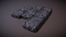 Rustic Pavers Set01 Low Poly | Old World