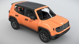 Modern Jeep jeep, game-prop, game-asset, vehicle, car
