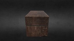 Egyptian chest ancient, chest, egyptian, diorama, substancepainter, substance, wood, gold