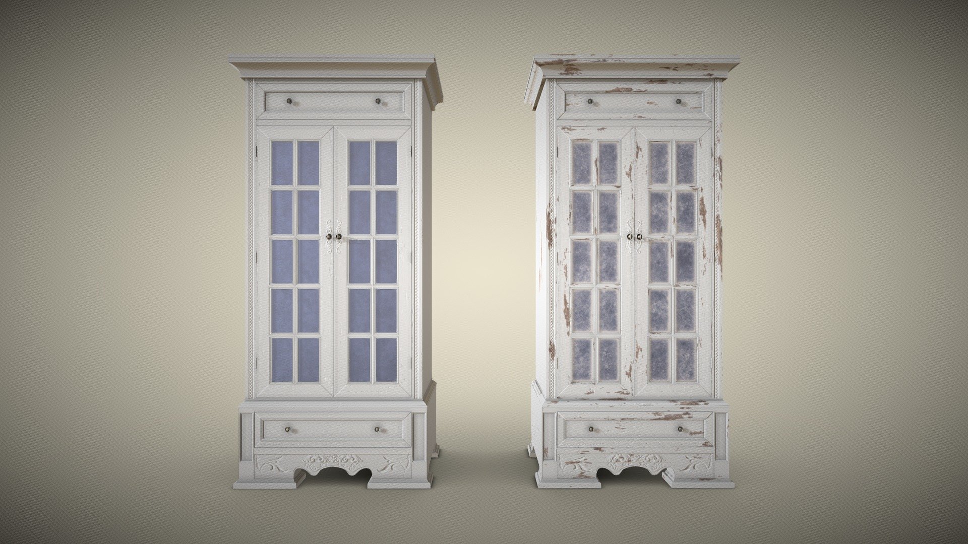 Antique Wardrobe
    -7,761 Verts, 7,484 Faces
    -5 Material Maps
    -1024x1024, 2048x2048, 4096x4096 Textures
    -Texel Density up to 20.48px/cm

Please contact me if you have any questions or business inquiries: bsw2142@gmail.com

You Can Also Get A Quote From Me Via Questioneer! Google Forms - Antique Wardrobe - Buy Royalty Free 3D model by Brandon Westlake (@dr.badass2142) 3d model