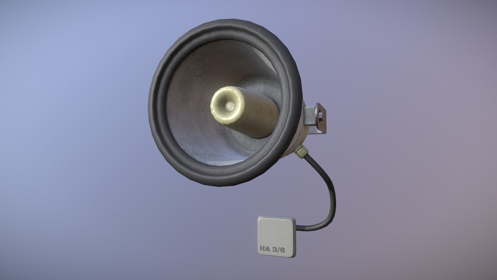 Game Ready/Realtime loudspeaker.

High quality model ready for use in game engines and other real-time applications!

Originally modeled in 3ds Max 2018. Download includes .max, .fbx, .obj, 1024x1024 metal/roughness PBR textures, specular/gloss PBR textures, textures for Unity and Unreal Engines, and additional texture maps such as curvature, AO, and color ID.

Substance Painter source file also included to make it easier to alter the texture, if you so desire 3d model