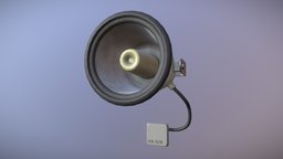 Loudspeaker speaker, vintage, realtime, ready, old, loudspeaker, megaphone, game, lowpoly, low, poly, gameready
