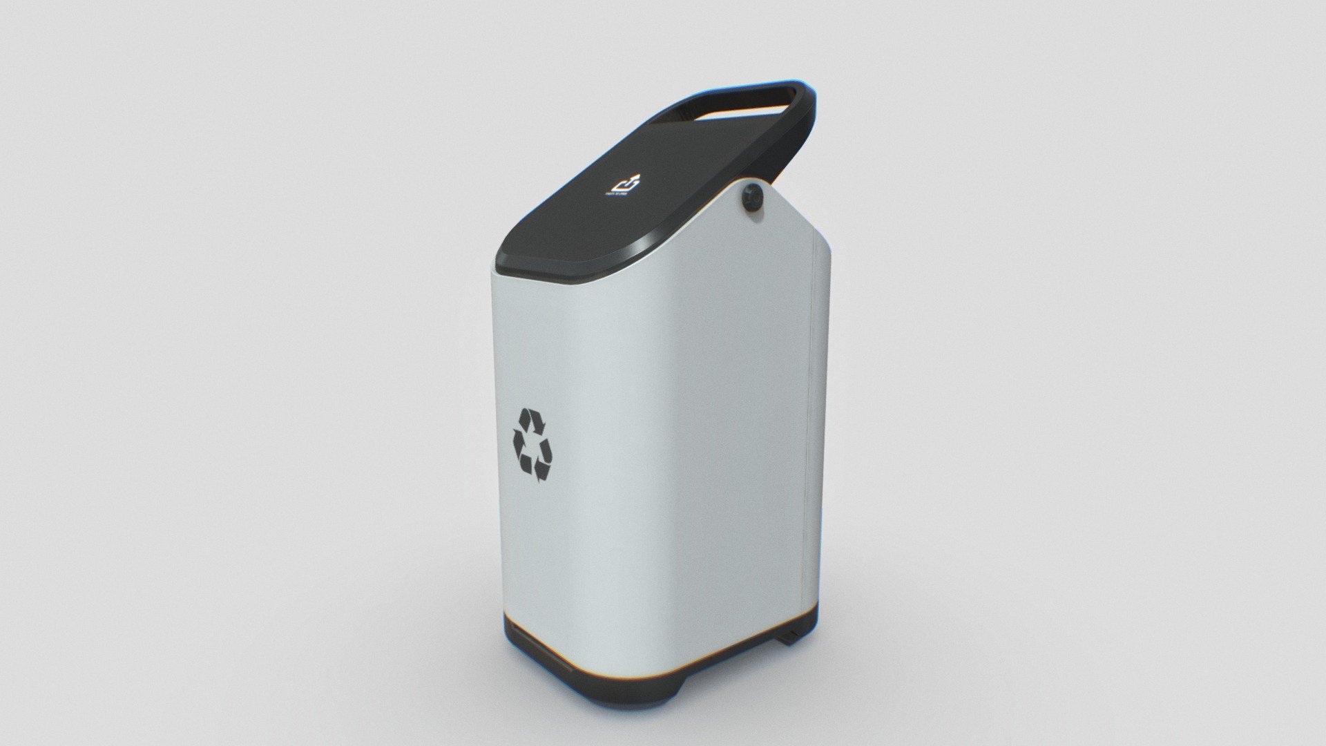 Modern Trash Bin Concept 20x25x47

This model I made it with Blender. I made it with actual size reference.
I include some file format (exported from Blender),texture, some sample render and also I include the lighting setup on the Blender file. 
Hopefully you enjoy it. 
Or, you can edit my model with your preferense easily.

Please like and share if you enjoy it 3d model
