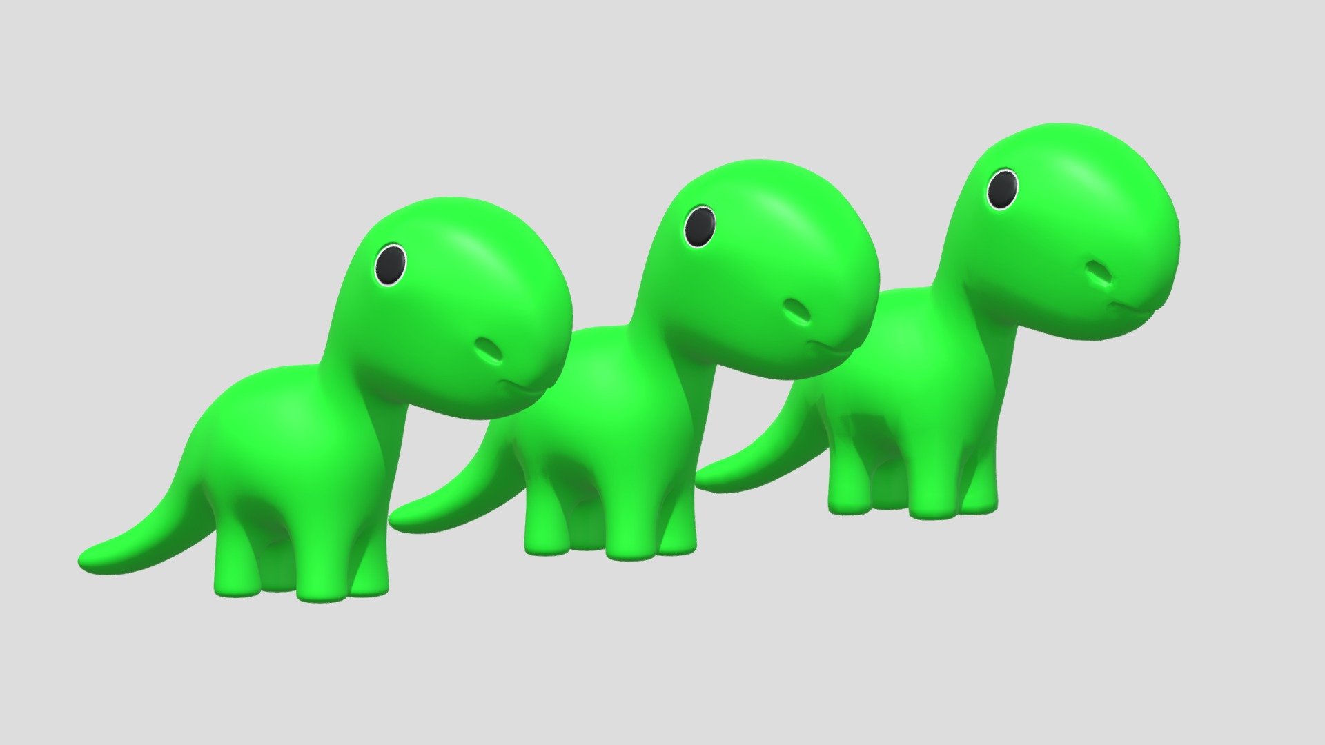 -Cartoon Cute Dinosaur Toy.

-This product contains 1 object.

-High Poly : Verts : 22,978 Faces : 22,976.

-Mid Poly : Verts : 5,746 Faces : 5,744.

-Low Poly : Verts : 1,438 Faces : 1,436.

-Materials and objects have the correct names.

-This product was created in Blender 2.8

-Formats: blend, fbx, obj, c4d, dae, abc, stl, glb, unity.

-We hope you enjoy this model.

-Thank you 3d model