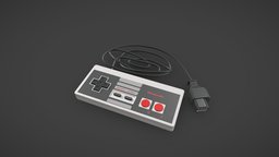 Nintendo NES Game Controller gaming, vintage, retro, nintendo, 80s, nes, 8-bit, nintendo_entertainment_system, gaming_controller