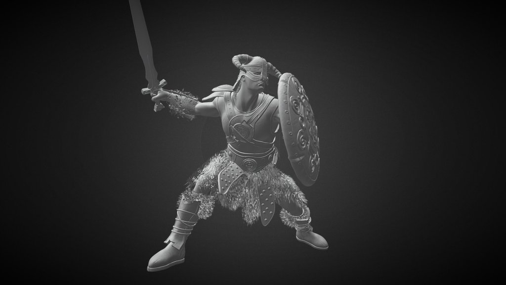 Model made for a personal illustration. You can see the final work here: https://youtu.be/yvgA0rK5jFc - Dovahkiin - 3D model by oscargrafias 3d model