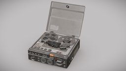 Sony TC-510-2 Tape Recorder japan, vintage, sony, electronic, audio, gadgets, audio-system, gamereadyasset, audio-device