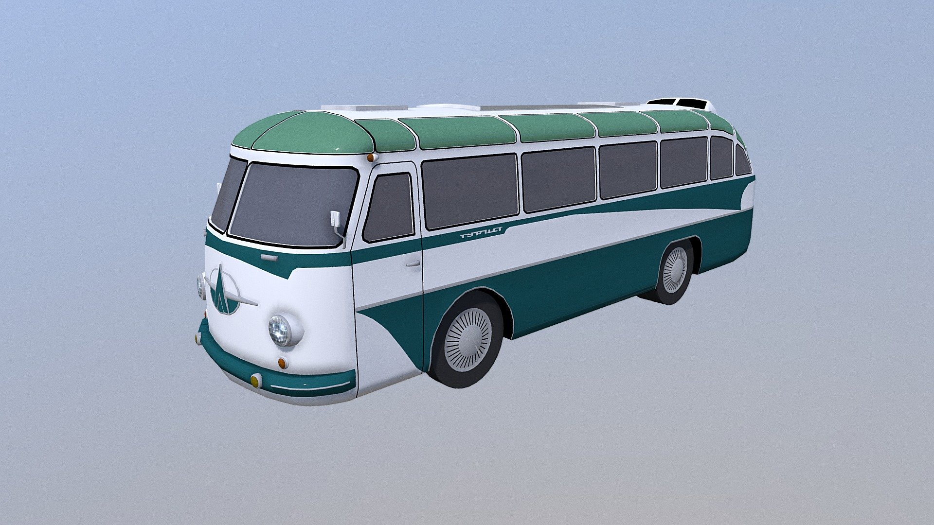 Asset for Cities Skylines. LAZ-697 “Tourist” was developed at the plant LAZ in Lviv in 1959-1963. Soviet tourist bus of middle class - The Soviet model LAZ-697 "Tourist" of 1959-1963 - 3D model by cr_monroe (@cr.monroe) 3d model
