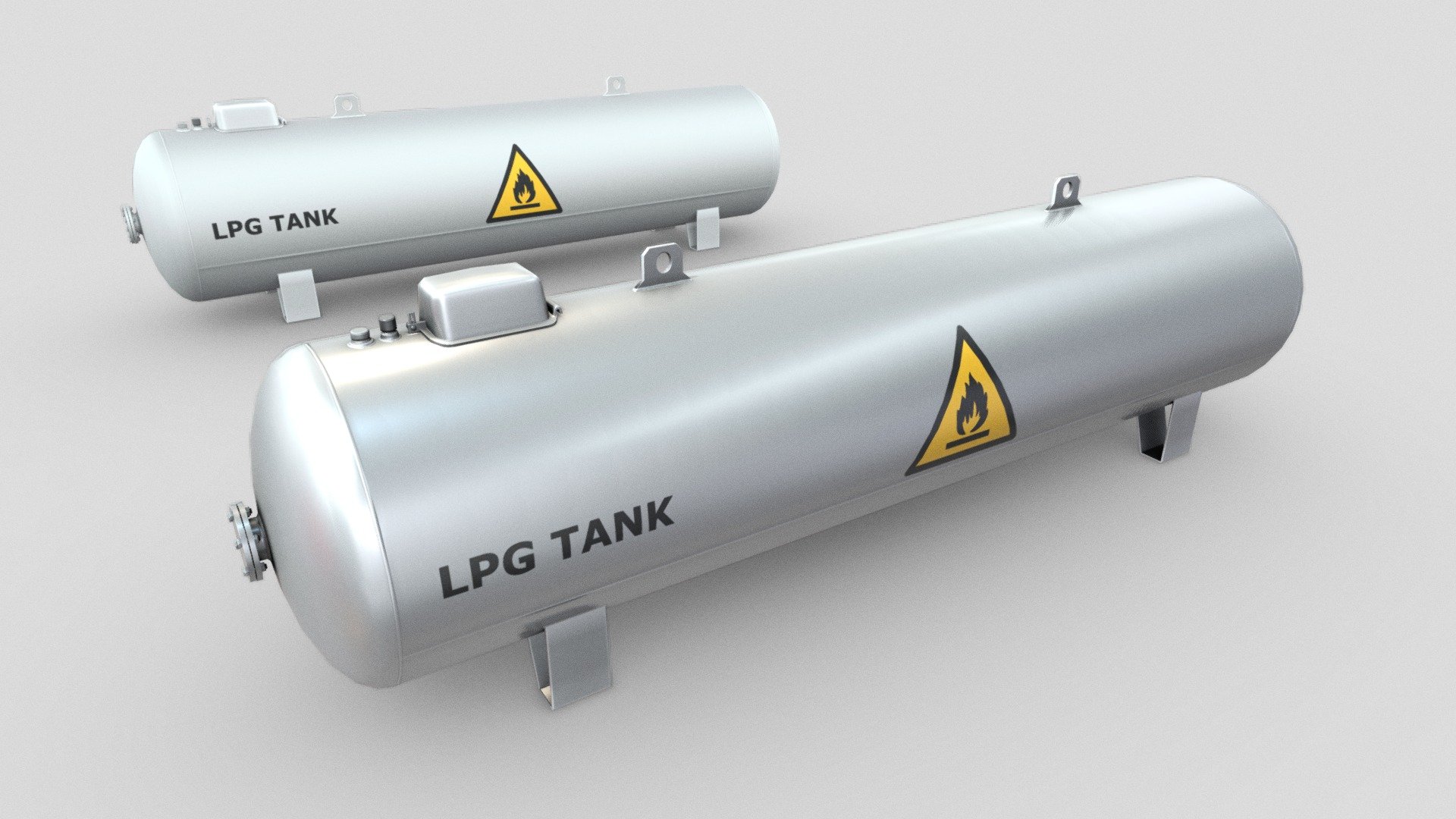 Here is the low-poly and textured version of the LPG tank.
PBR textures in 8k resolution.






High-Poly Version (total triangles 432.5k)
 - LPG Tank (Low-Poly) - Buy Royalty Free 3D model by VIS-All-3D (@VIS-All) 3d model