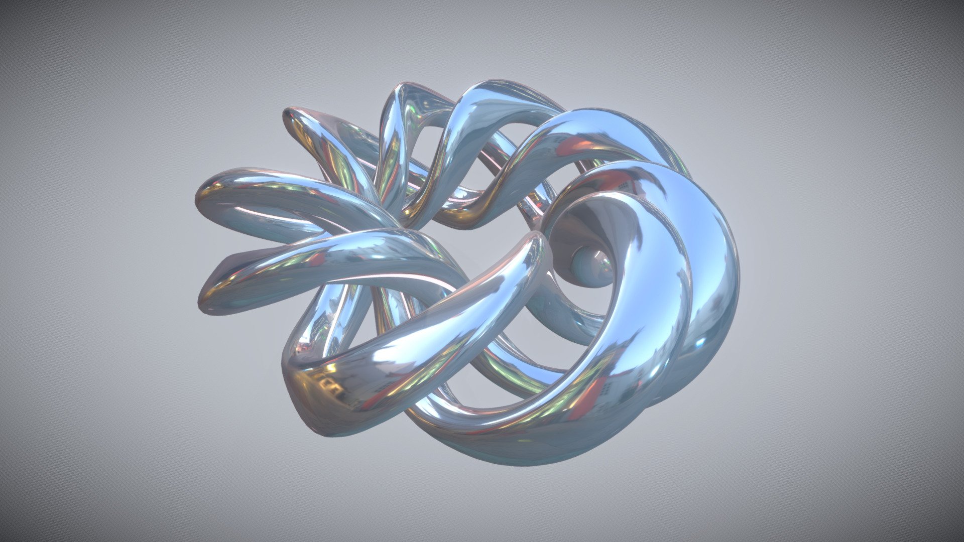 Twisted Torus from Blender XYZ Function - Blender XYZ Function - Buy Royalty Free 3D model by smice 3d model