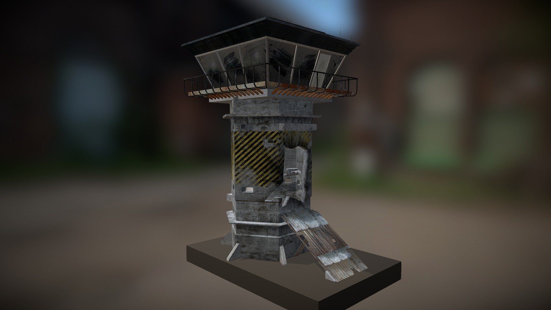 Modeled in Maya
Textured with Photoshop

Not for use in commercial or noncommercial - Air Traffic Control Tower - 3D model by kadendragon 3d model