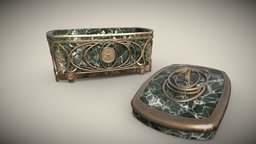 Airship PBR low-poly game ready jewel, other, luxury, vintage, jewelry, retro, boxes, architectural, separated, furniture, gift, cardboard, shipping, airship, cargo, models, engine, box, are, precious, wealth, purpose, substancepainter, substance, art, decoration, airs