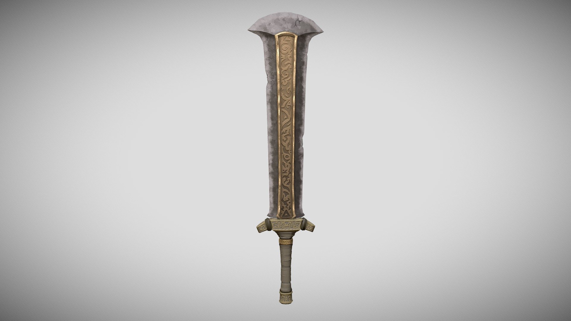 A different take on Ganondorf's sword from The Legend of Zelda. So here it is, hope you like it.
(The Legend of Zelda is owned by Nintendo, this is free fan art and is NOT meant to be sold or used for profit in any way.)



This asset is free to download and use, all I ask in return is for some credit in any projects, videos, etc. that it is used in.
Just copy/paste the below statement:

&ldquo;Sword of the Desert King by Cory Smith (cory.smithereens on Sketchfab)