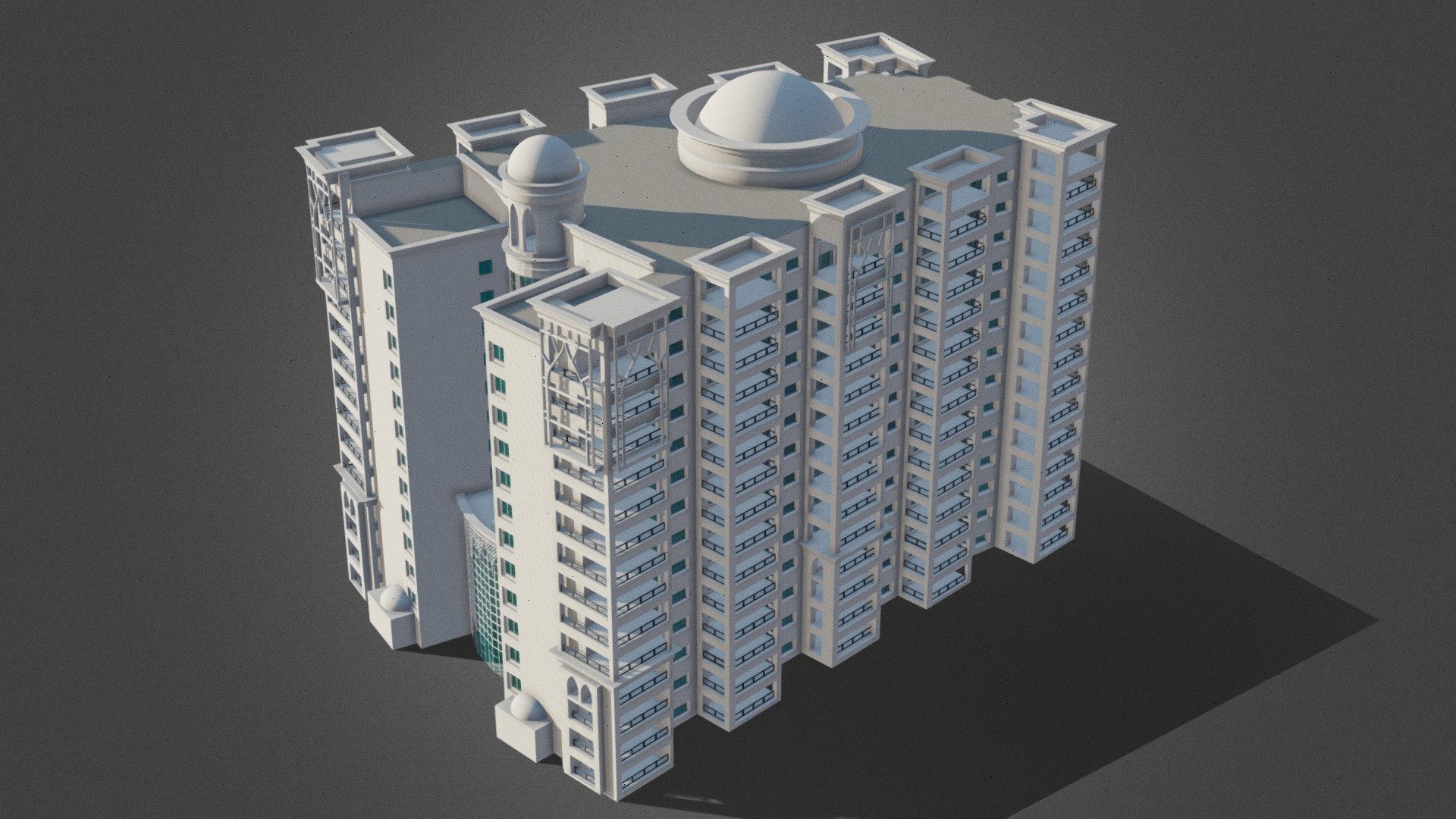 Atlantis Palm Hotel Dubai United Arab Emirates - Dubai Building 5 - Buy Royalty Free 3D model by Giimann 3d model