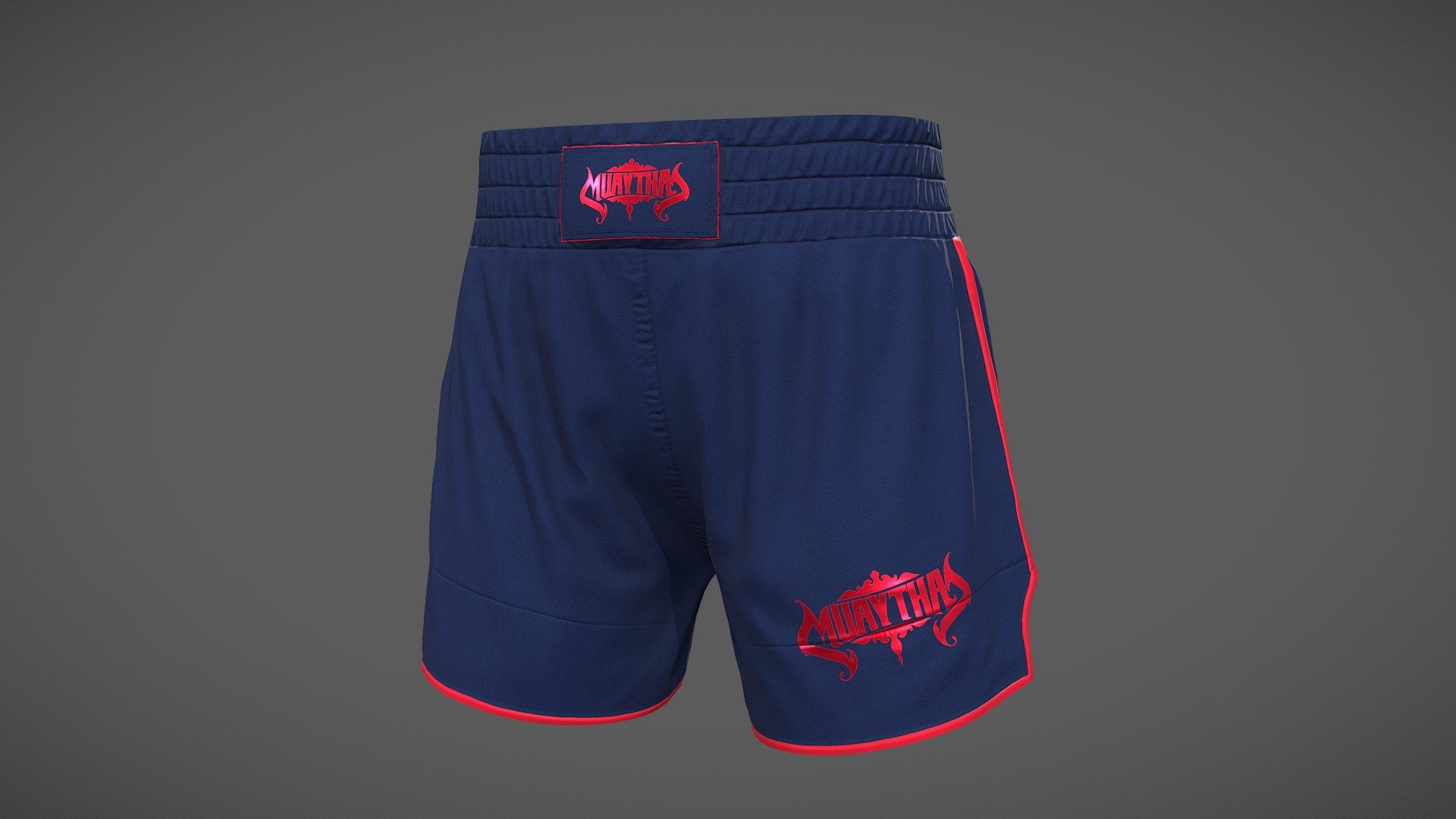 MMA Shorts - boxing shorts

This is a Lowpoly PBR model ready for use in AR, VR, Realtime Visualizations, Games with 4K Textures.

Features: Low-poly game ready PBR Model, Real-World Scale, High-quality 4K Textures 3d model