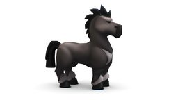 Cartoon Medieval Black Horse MMO Animal gladiator, rpg, toon, mount, ambient, pet, transport, medieval, mammal, brown, mmo, color, npc, farm, game-ready, difuse, game-asset, mane, stallion, stud, low-poly-model, lowpolymodel, horsehead, foal, farm-animal, character, handpainted, cartoon, game, lowpoly, gameart, hand-painted, horse, gameasset, creature, animal, fantasy, textured, colt, "black", "handpainted-lowpoly", "gameready"
