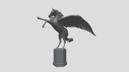 Winged Horse west, miniature, decor, statue, mythology, horse, sculpture, winged-horse