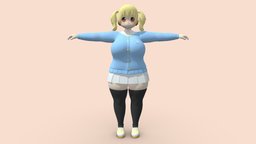 Super Pochaco Uniform mod, uniform, chubby, citiesskylines, anime3d, girl, anime, super_pochaco, pochaco