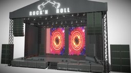 3D Concert Stage model