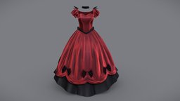 Female Victorian Red Gothic Dress victorian, red, historic, palace, fashion, girls, clothes, century, dress, gothic, period, gown, womens, luxurious, wear, 18th, 17th, marie, antoinette, female, ball, black, royal