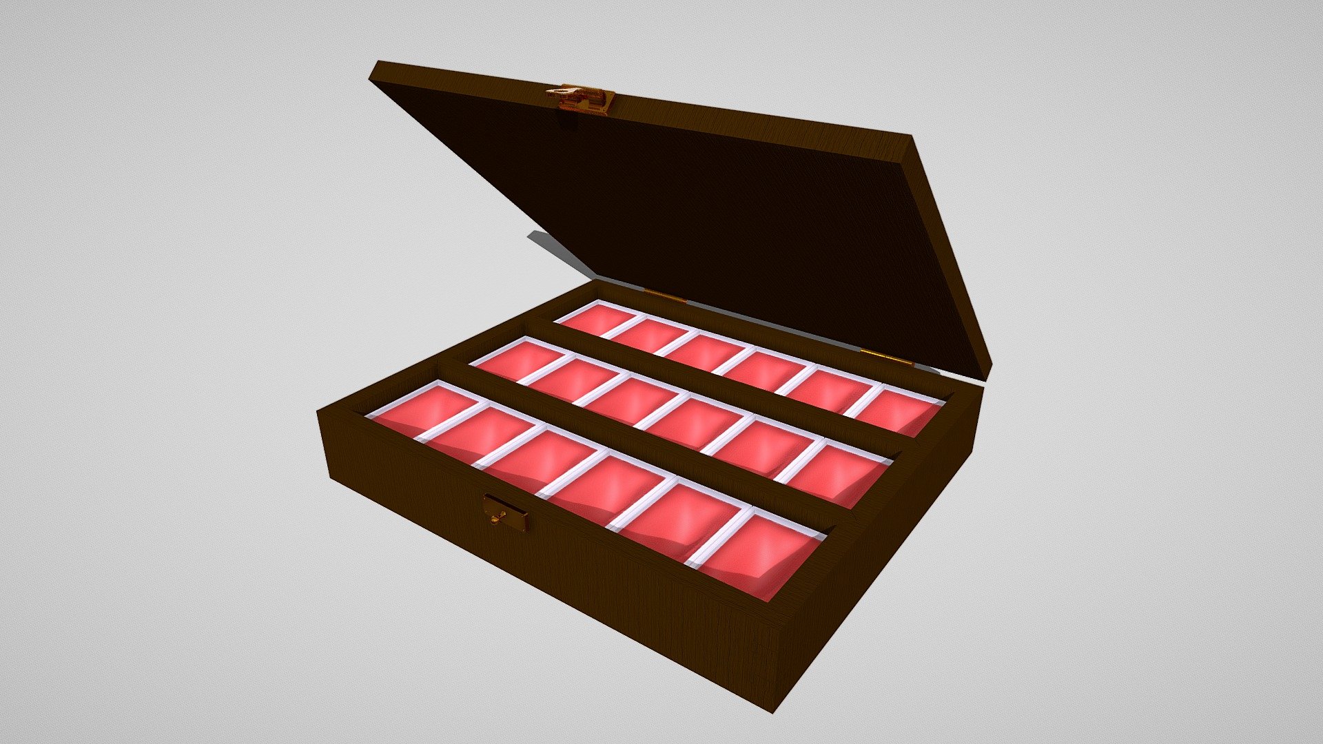 Fully customizable  watercolor Pallett wooden box.
Cantact me 3d model