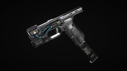 Sci-Fi Laser pistol "PLS