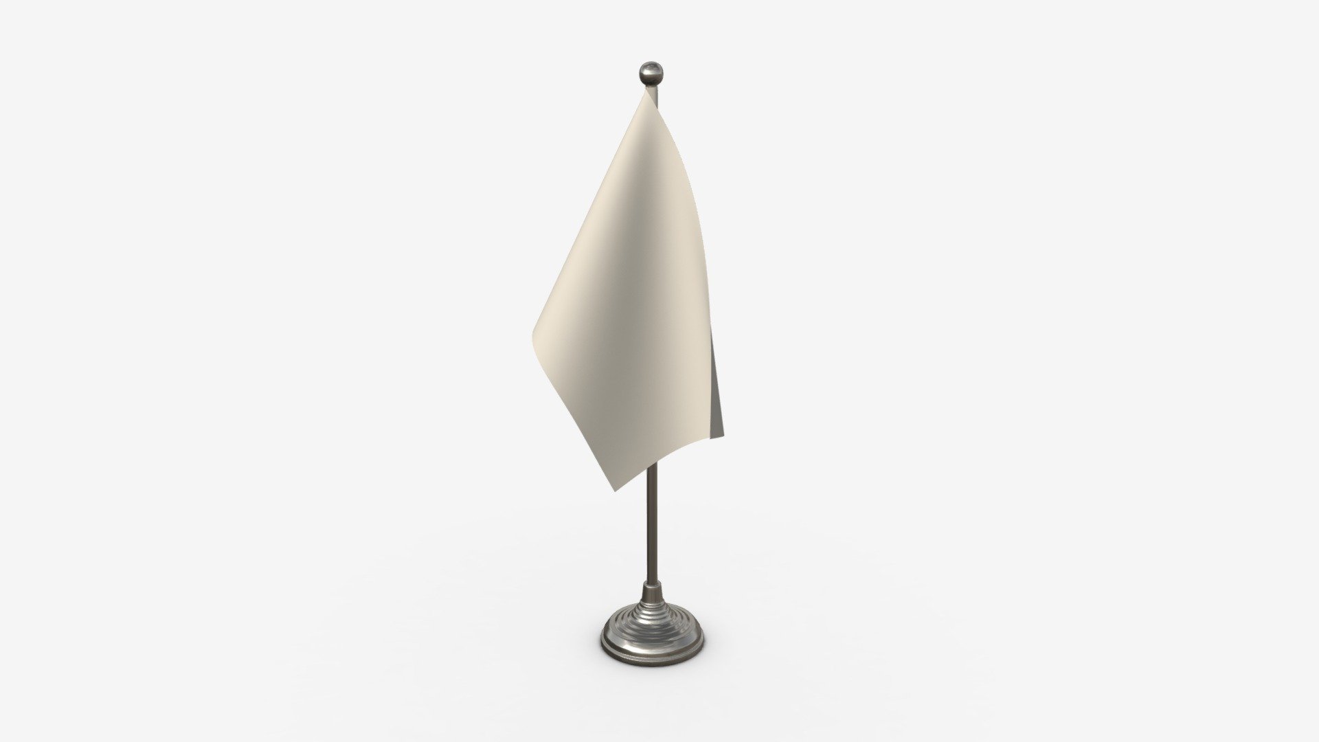 Decorative desk flag short - Buy Royalty Free 3D model by HQ3DMOD (@AivisAstics) 3d model
