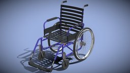 3D Wheelchair wheel, wheelchair, disabled, handicap, 3d, medical