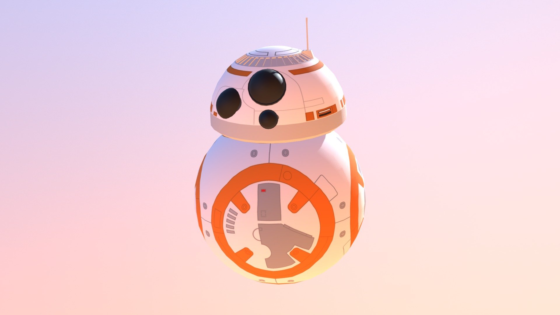 BB8 from Star Wars, a project in multimedia enginnering - BB8 - 3D model by elnacp 3d model