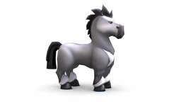 Cartoon Medieval White Horse MMO Animal gladiator, rpg, toon, white, mount, ambient, pet, transport, medieval, mammal, mmo, color, npc, farm, game-ready, difuse, game-asset, mane, stallion, stud, low-poly-model, lowpolymodel, horsehead, foal, farm-animal, character, handpainted, cartoon, game, lowpoly, gameart, hand-painted, horse, gameasset, creature, animal, fantasy, textured, colt, "handpainted-lowpoly", "gameready"