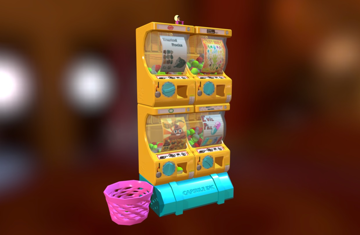 Doge Nook prop. Capsule Machine that sits infront of Doge store - Capsule Machine - 3D model by Sourdays 3d model