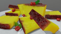 Bika Ambon Cake artwork, unreal, cinema-4d, food3dmodel, unity3d, 3dsmax, blender3d, gameasset, 3dmodel