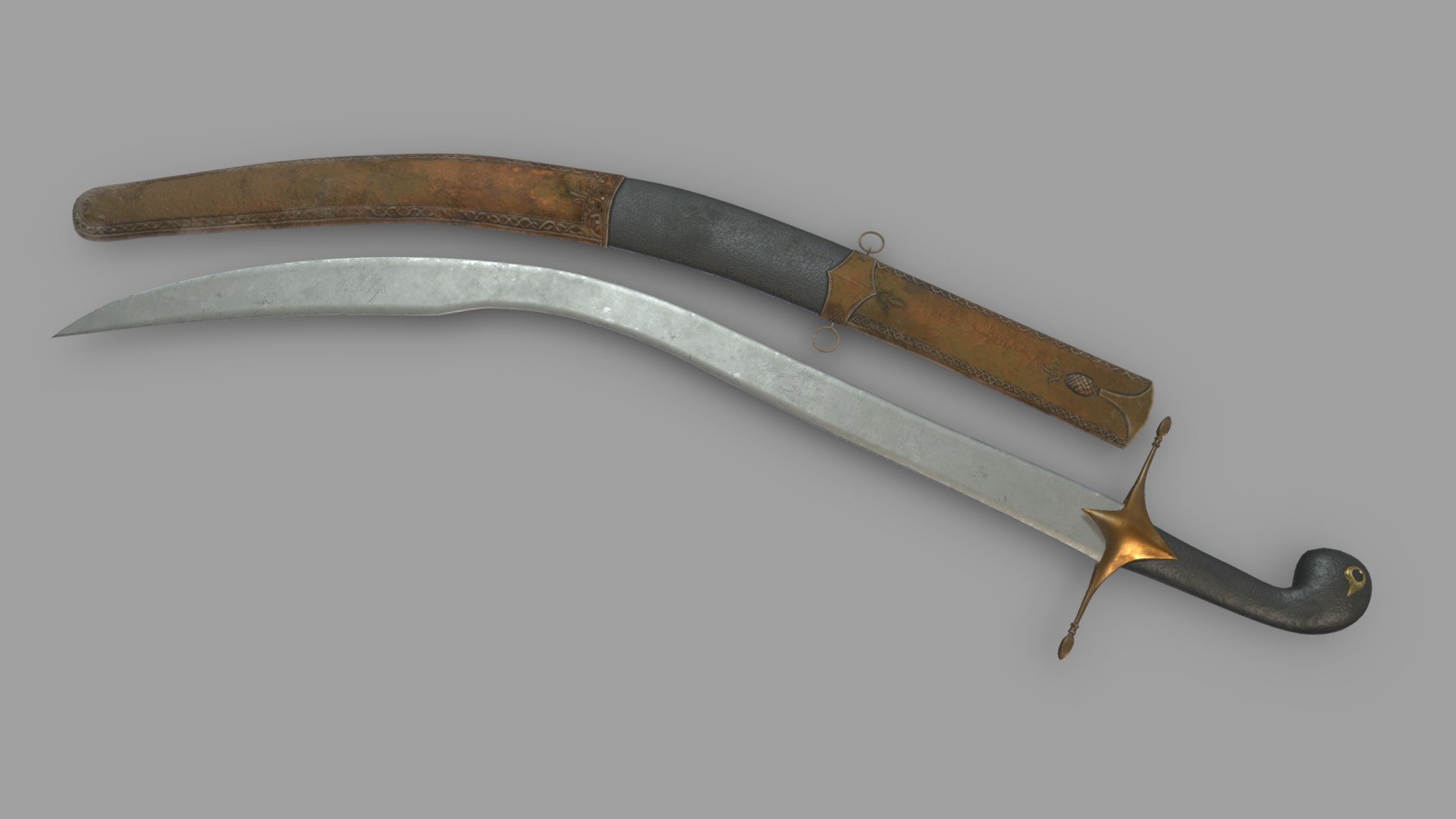 Hi, I'm Frezzy. I am leader of Cgivn studio. We are finished over 3000 projects since 2013.
If you want hire me to do 3d model please touch me at:cgivn.studio Thanks you! - Kilij sword Low Poly Realistic PBR - 3D model by Frezzy3D 3d model