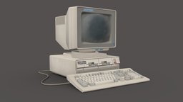 Mid 80s PC office, portal, computer, pc, aperture, 80s, ibm, 90s
