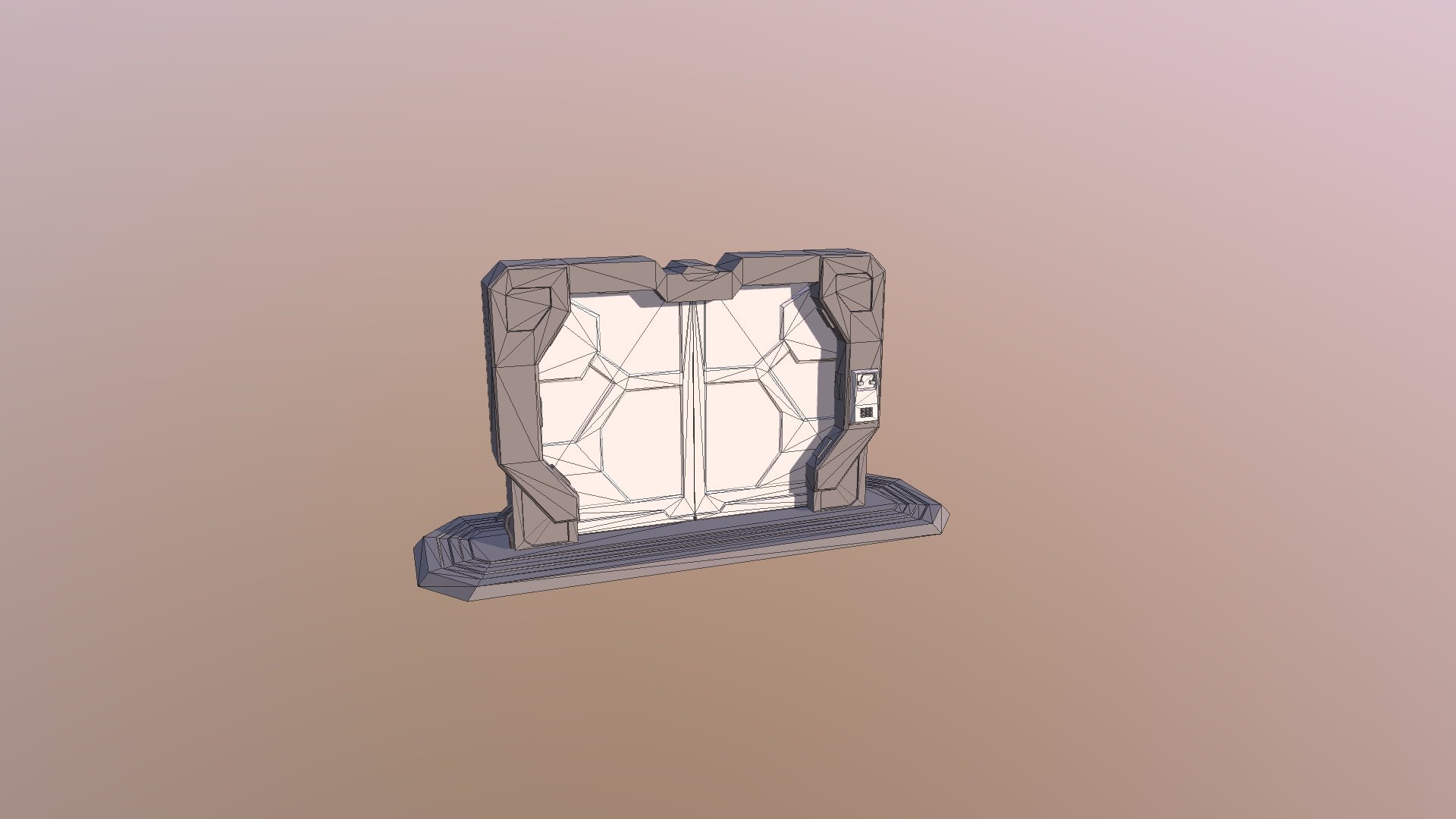 Sci Fi Gate Door - 3D model by Tory_K 3d model