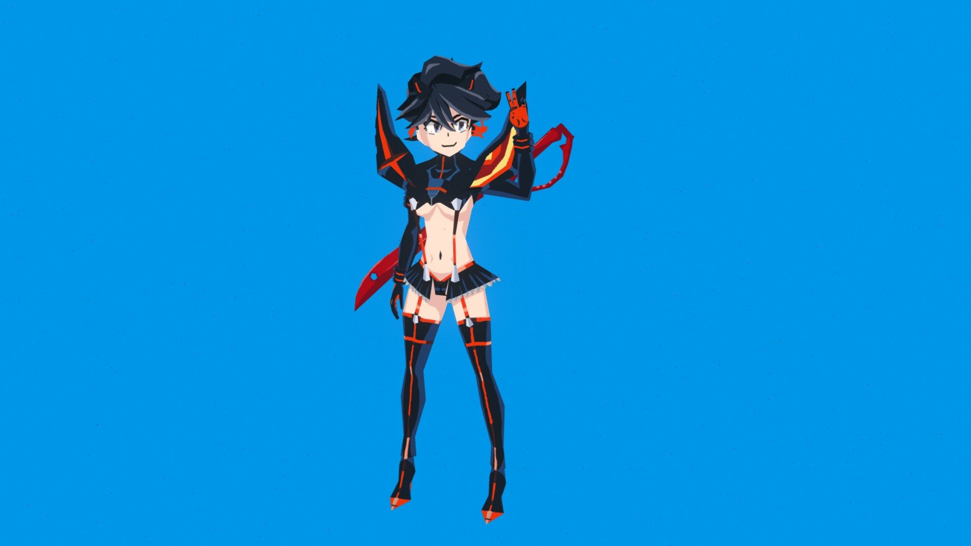 I decided to pay tribute to the brilliant anime kill la kill by making the main character out of it, Ryuko Matoy!

If you want to order something like this, write to me in discord RETENEIZER#0454

My portfolio https://www.artstation.com/artwork/YKv1qq - Ryuko Matoi - 3D model by RETENEIZER (@darksars) 3d model
