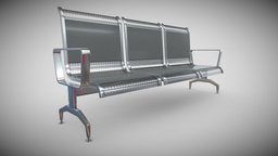 airport chairs 3D model