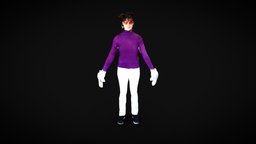 Avatar Lola V1 avatar, mixamo, structuresensor, 3d-model, unity3d, 3dscan, animation, itseez3d