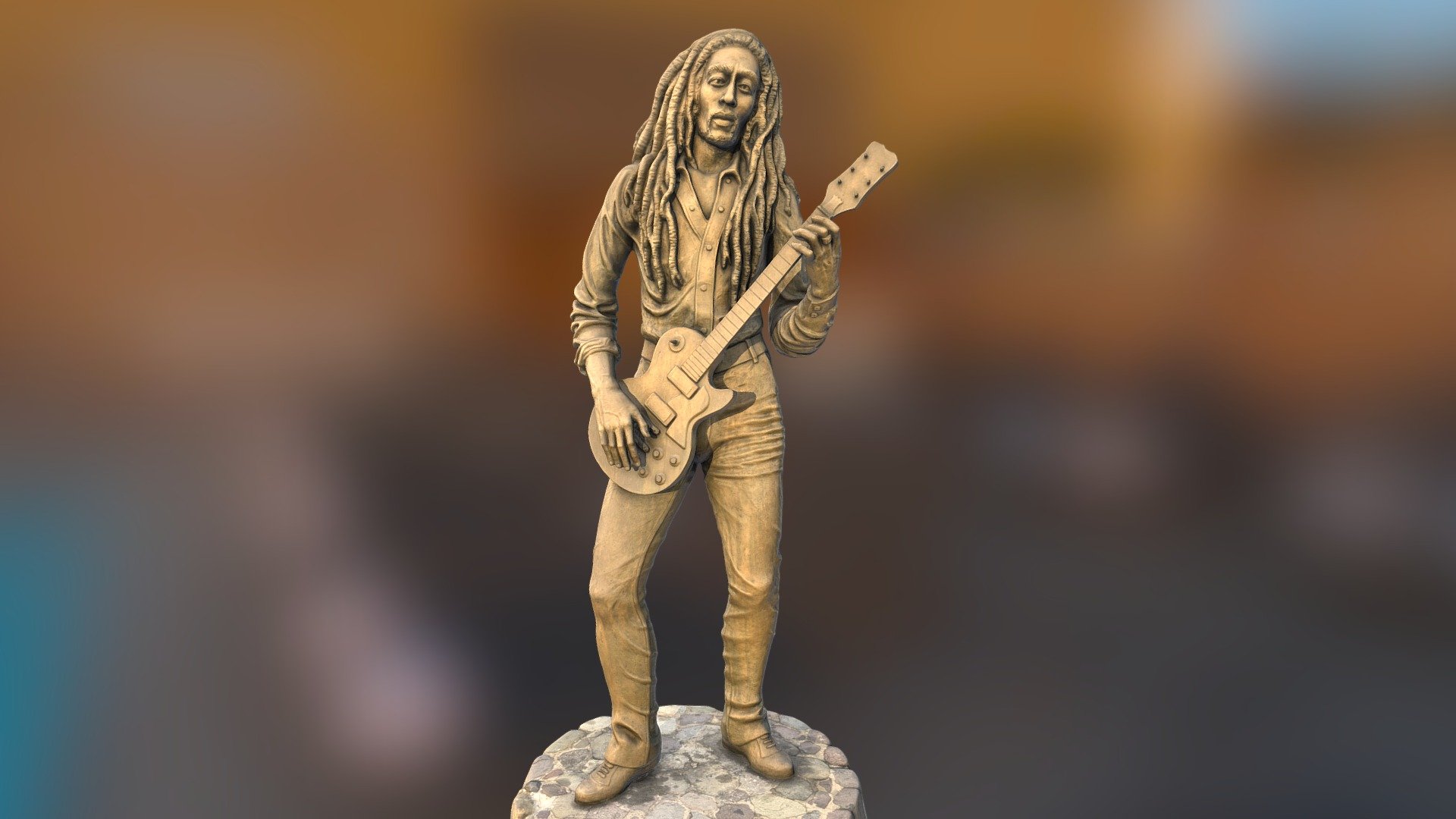 Bob Marley Statue at Independence Park in Kingston at Arthur Wint Drive and Herb Mckenly drive. Bob Marley statue is accessible to the public free of charge. However, it is not frequent by tourists because of its location 3d model