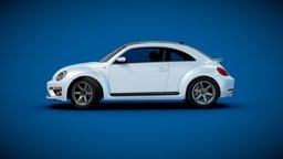 VW Beetle Turbo 2015 lightwave, modeler, beetle, vw, volkswagen, hipoly, turbo, midpoly, luxology, 3d, lowpoly, model, car, modo