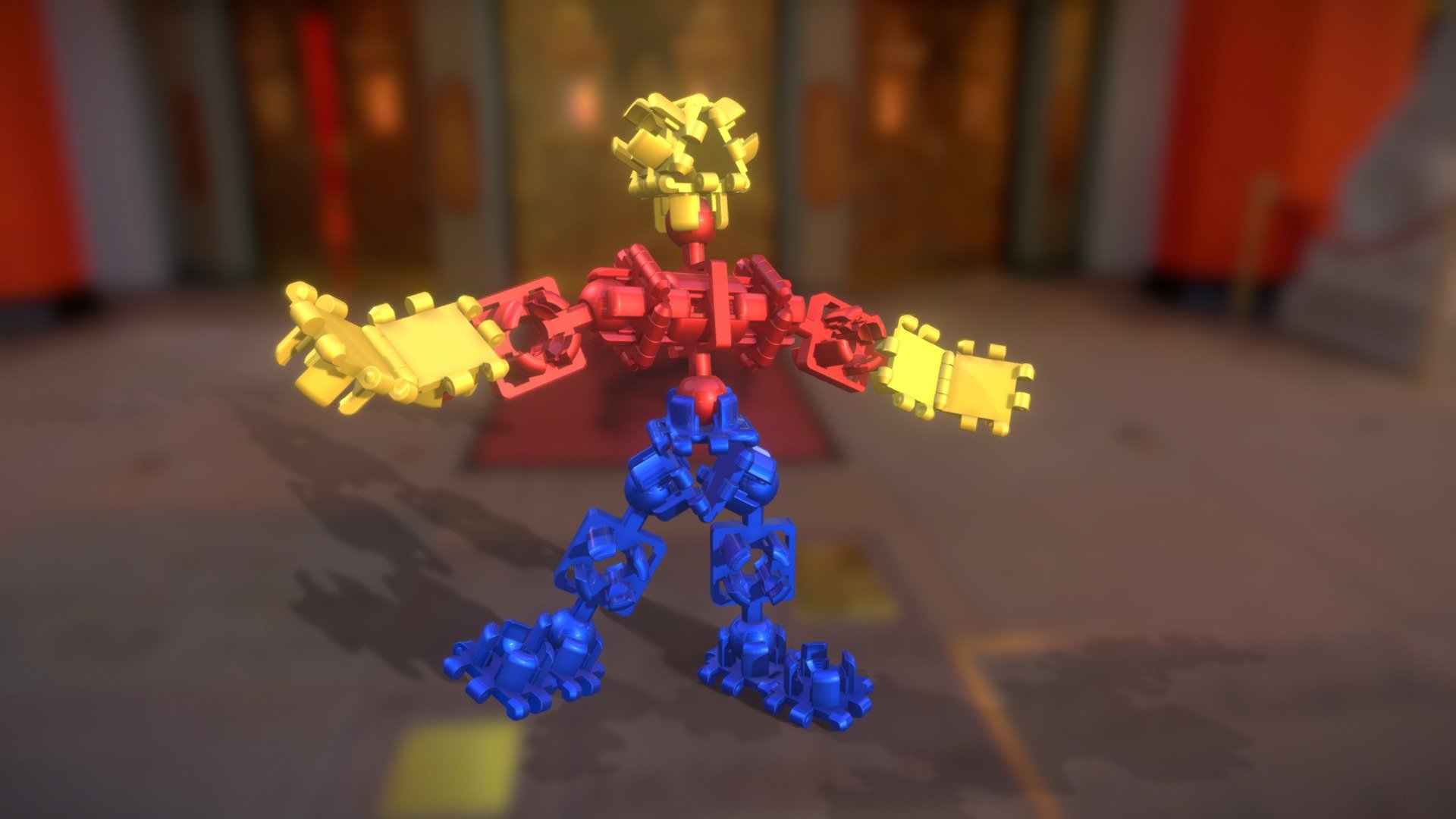 Introducing the biobrx acrobot character! 
Use AR mode to use your phone to put him anywhere, take a photo, and share and also upload to the biobrx.ai website to use as a seed image for AI art creation! - Biobrx Acrobot Welcome Pose - 3D model by biobrx 3d model