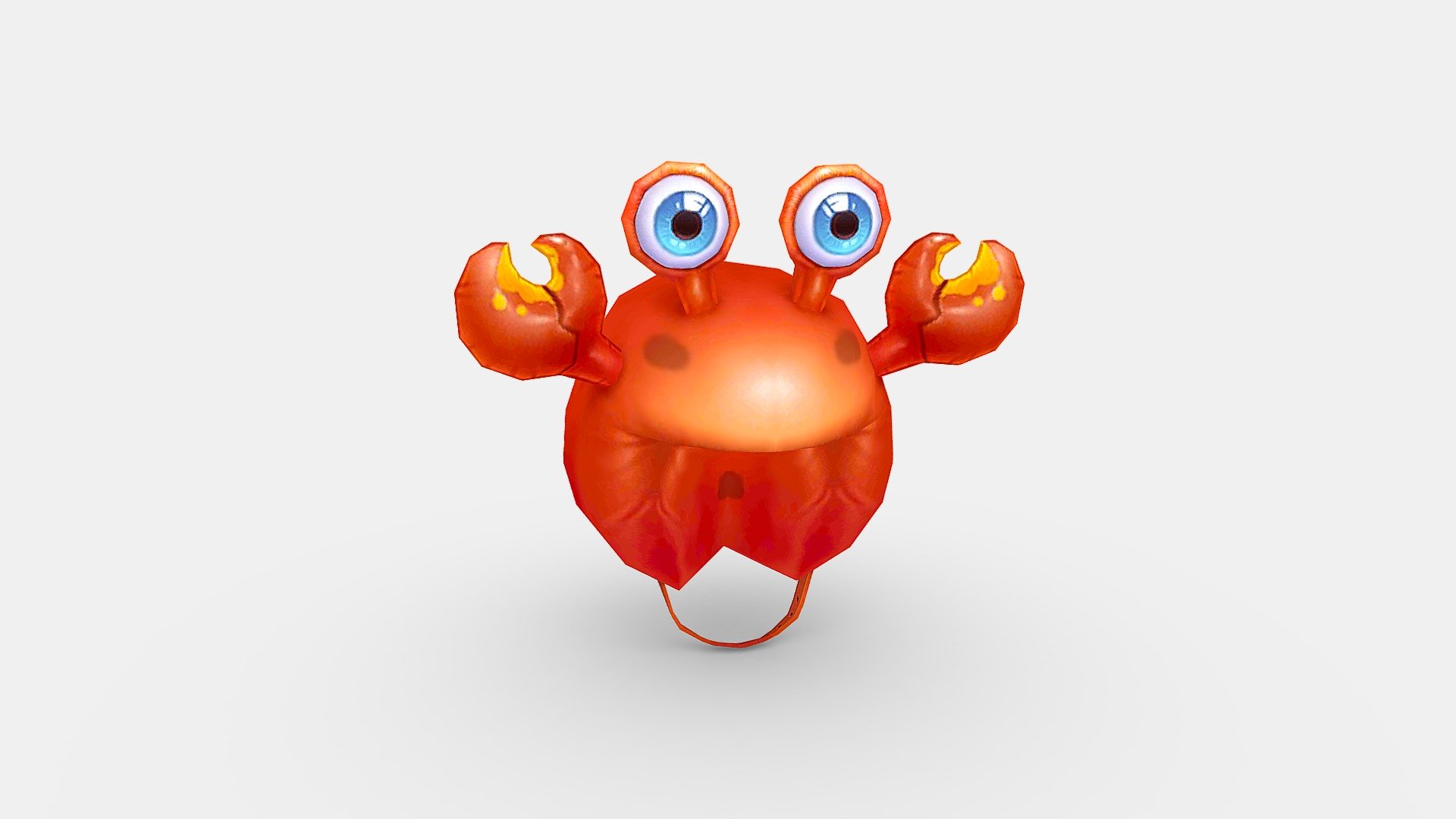 Cartoon crab hat - Show costumes - Cartoon crab hat - Show costumes - Buy Royalty Free 3D model by ler_cartoon (@lerrrrr) 3d model