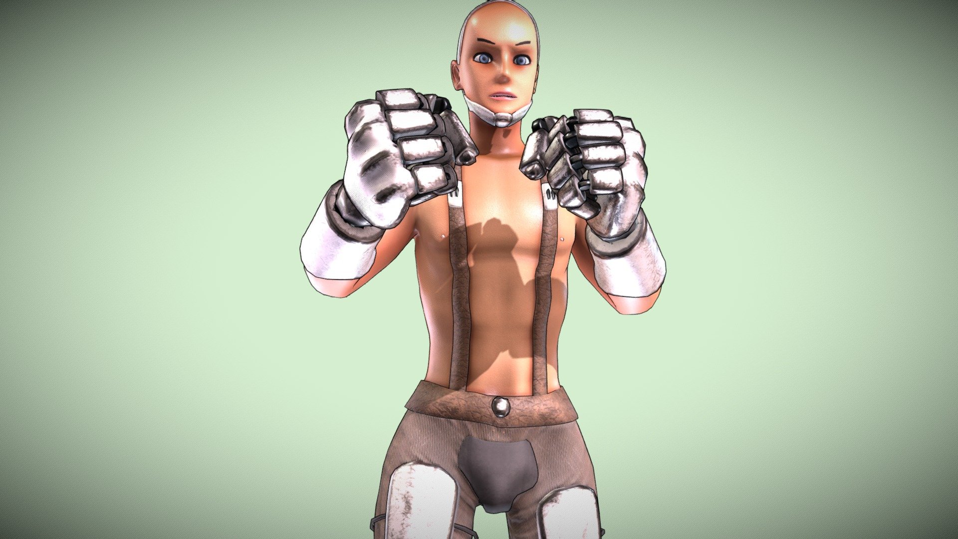 Big Fist

Heavy Fist Character.
Body &amp; Face Rigged.
UV Unwrapped and textured. 
Comes with textures at 2k &amp; 4k resolution. 
Contains PBR &amp; Toon (LBS) variations.

The model contains 19 objects, 5 sets of material (+1 Outline for Toon), and 1 set of textures. 
Modeled in Blender, painted in Substance Painter. 
.
.
.
.
.
More: https://linktr.ee/ed3d - Heavy Fist Character - Buy Royalty Free 3D model by Ed (@Ed3D.Blend) 3d model